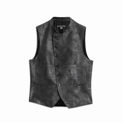 John Varvatos Beacon Vest Eclipse Heather Size EU 54 Fit To Size L
