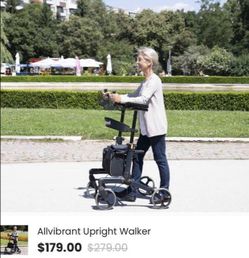 All Vibrant Upright Rollator - Down from $180