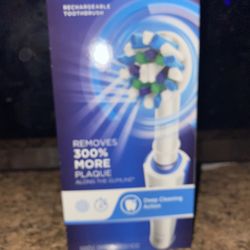 Brand New! Oral-B crossaction Rechargeable toothbrush