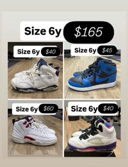 Jordan’s size 6y all 4 for $165