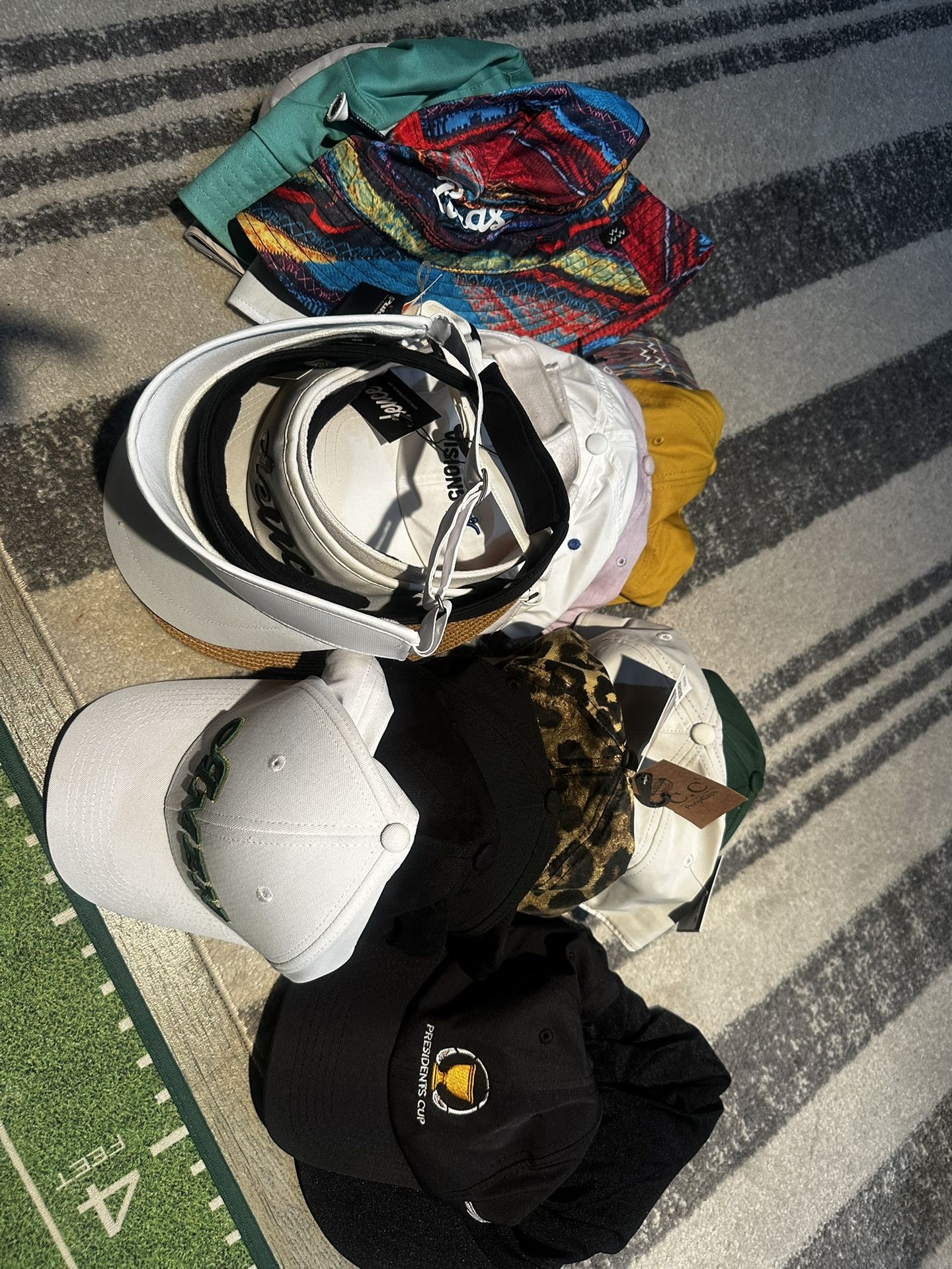 Hat Lot 10 hats 5 visors 5 bucket hats Pick Up