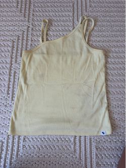 Abercrombie butter yellow tank top hardly worn