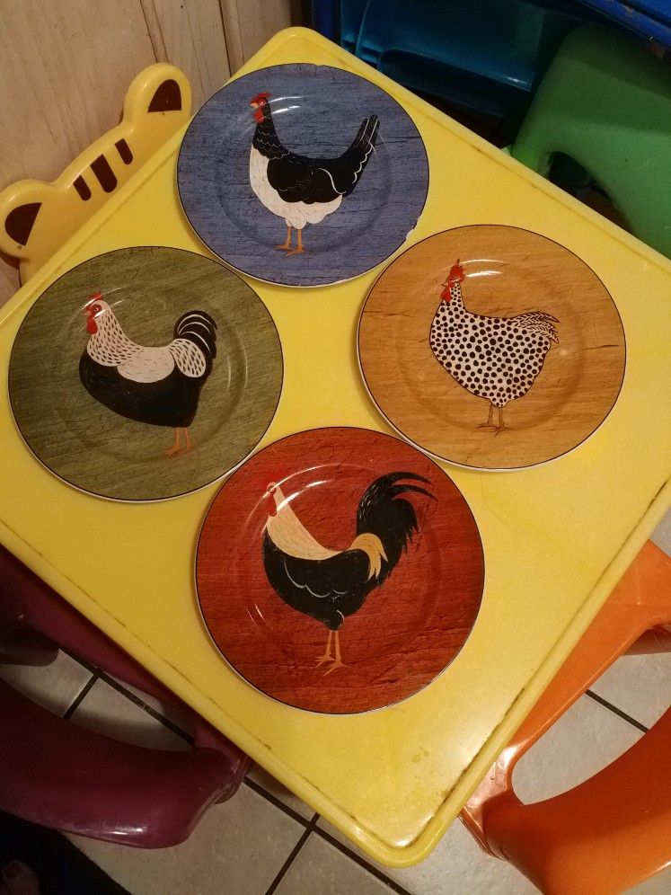 Chicken Set Plates
