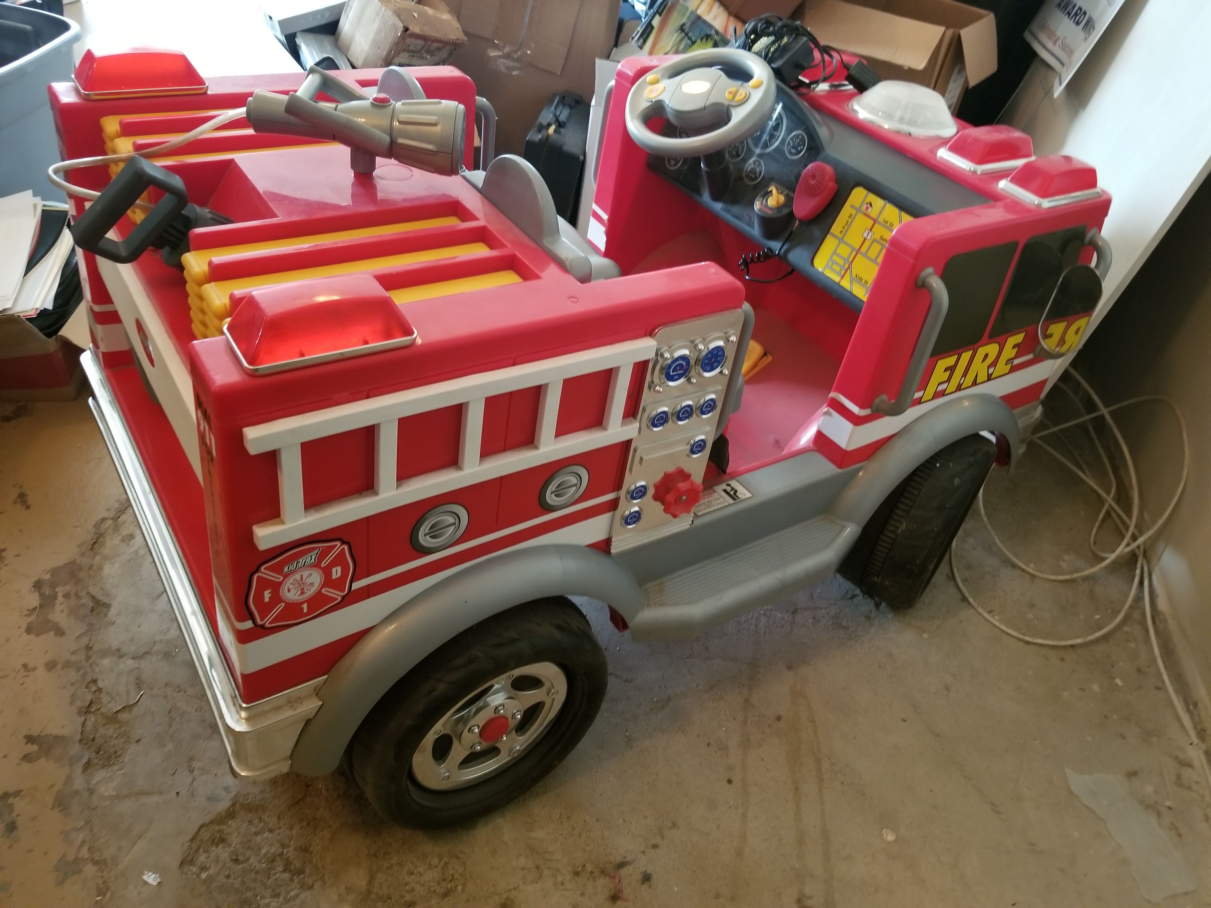 Kid trax fire cheap truck replacement parts