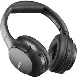 TOZO New Version Bluetooth 5.4 Headphones, ENC Call Noise Cancelling with Mic Over Ear Wireless Headset Foldable with 70H Playback, Stereo Bass, EQ Mo