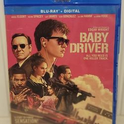 $5 BLU RAY MOVIE. BABY DRIVER. BLU RAY ONLY. NO DIGITAL. $5 OR TRADE FOR A MOVIE TITLE I DO NOT ALREADY OWN.