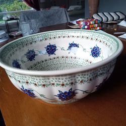 Polish Pottery-Serving Bowl