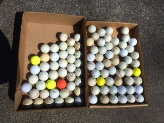 Golf bags carts balls clubs