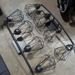 Two 4 Bulb Vanity Light Fixture