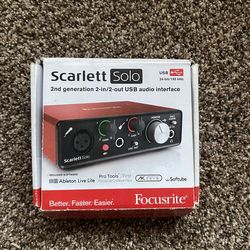 Scarlett Solo USB Audio Interface