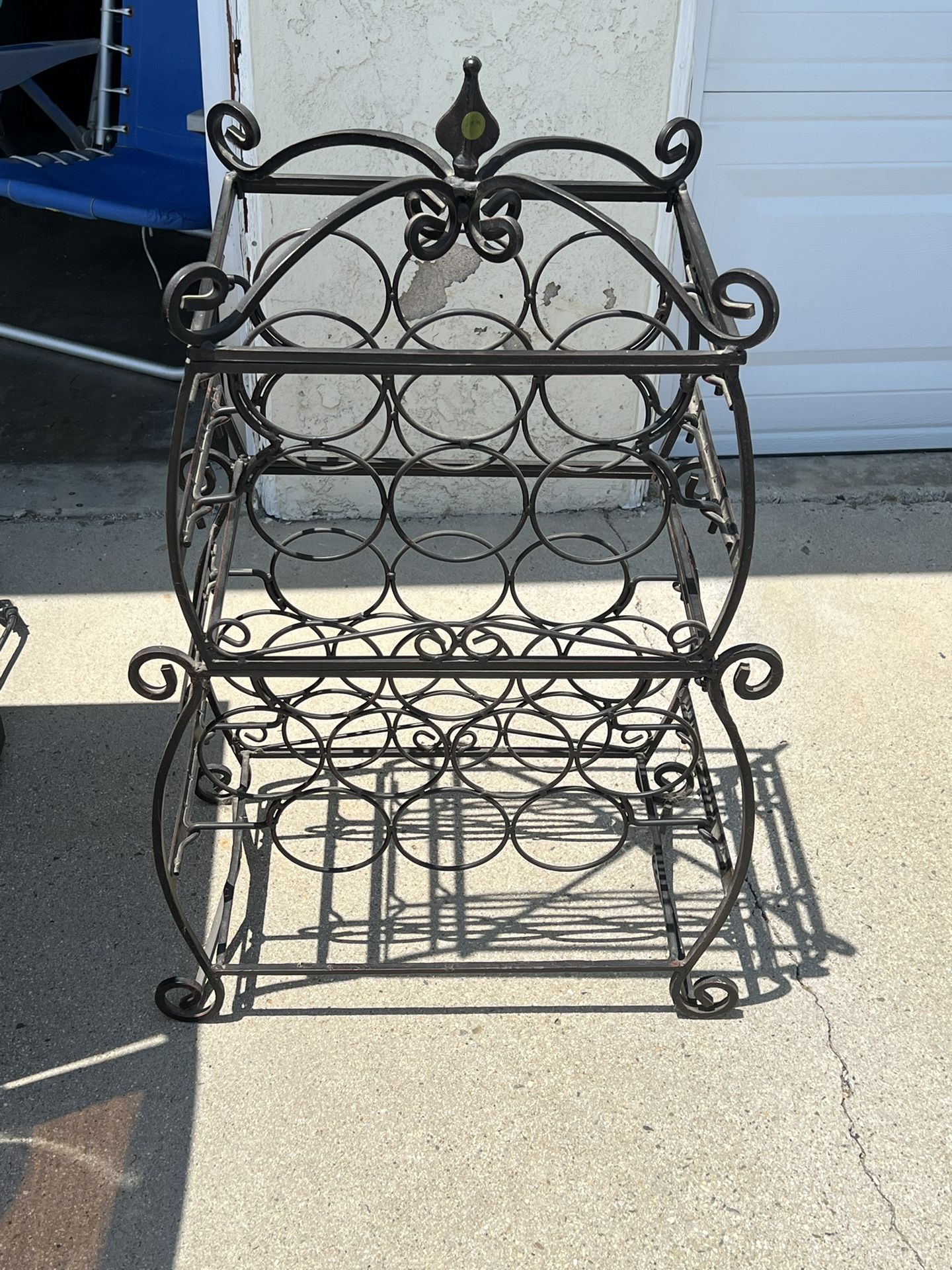 Metal Decorative Wine Rack