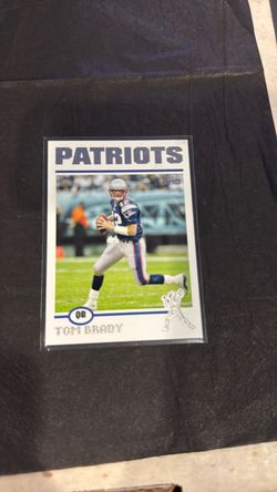 Tom Brady Topps Patriots QB Football Card