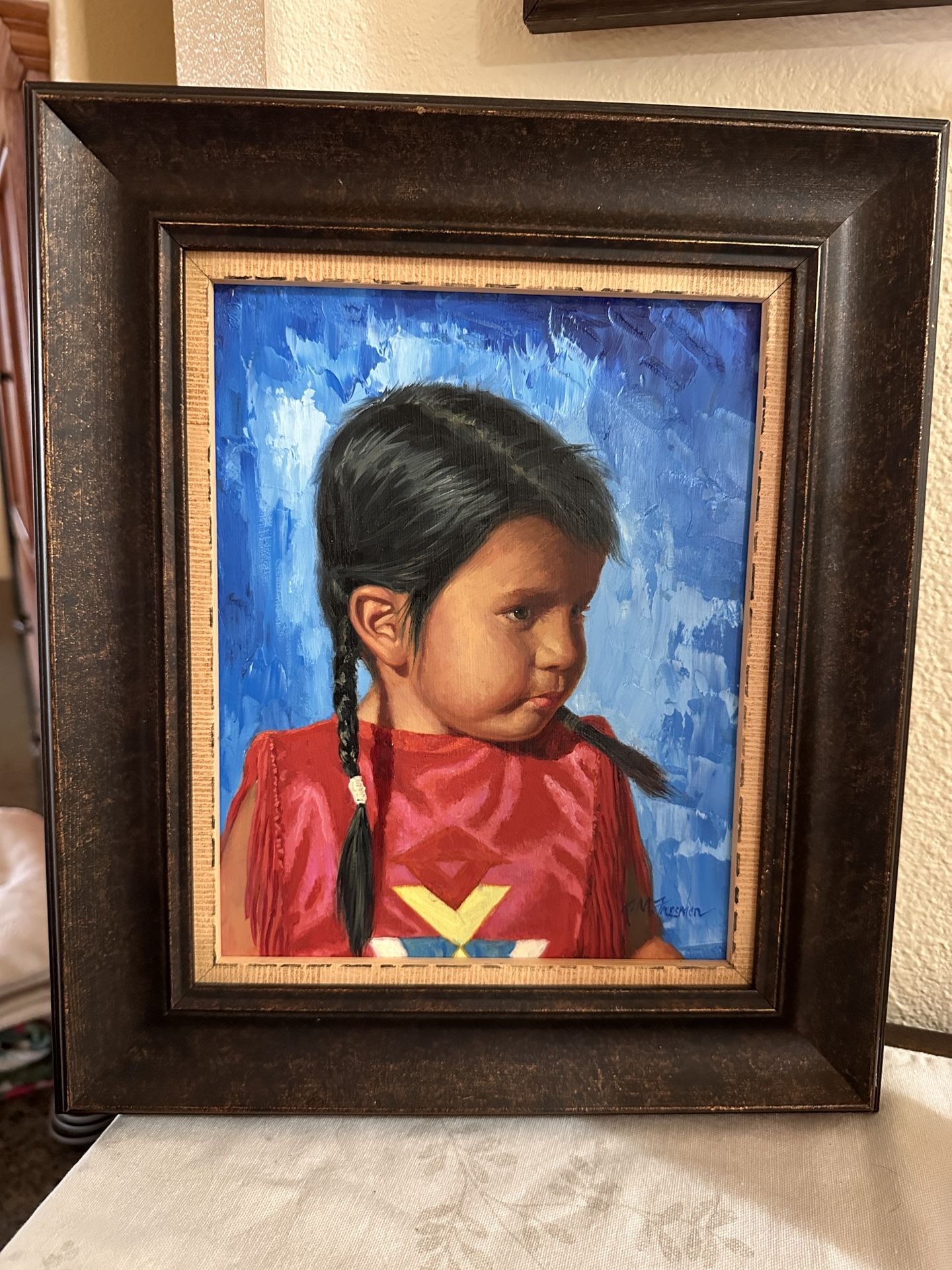 Indian Girl Painting