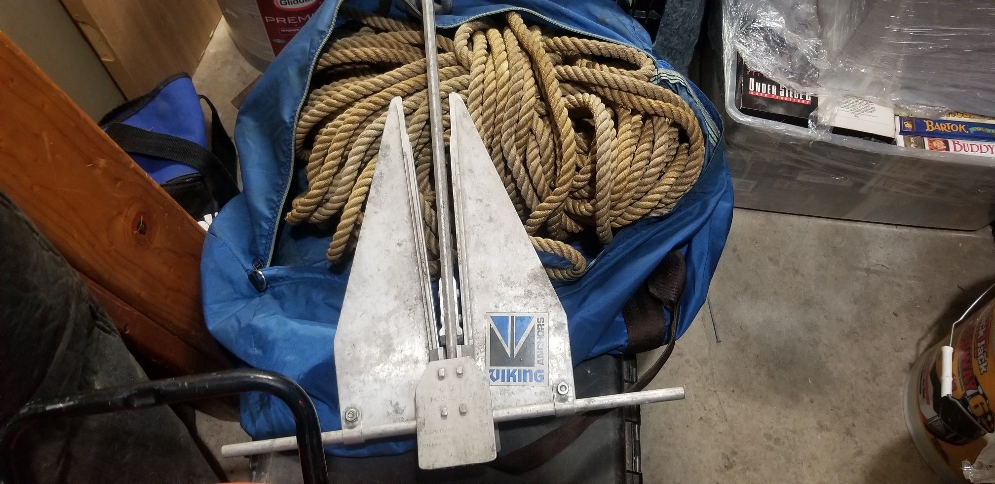 Viking anchor and rope