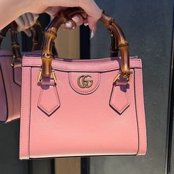 Gucci Pink Leather Handbag