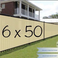 6x50 Privacy  Fence Wind Screen