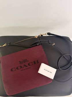Coach Burgundy Crossbody Bag – Wine/Black