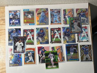 LOT OF 21 BASEBALL CARDS BOBBY WITT JR & JUAN SOTO TOPPS STARS CHROME MIX LOT #1