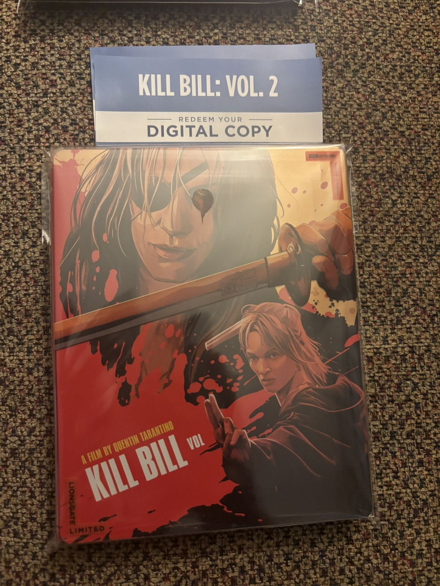 Kill Bill vol 2 4k Digital Movie Code