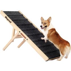 Dog Ramp,Stable Wooden Pet Ramp  have 2 sizes  one up to 200 lbs and one for 250 lbs Steps,Adjustable from 14" to 29 Folding Pet Ramps Great for High 