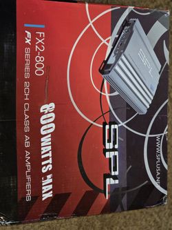SPL FX2-800 2 CHANNEL Amplifier