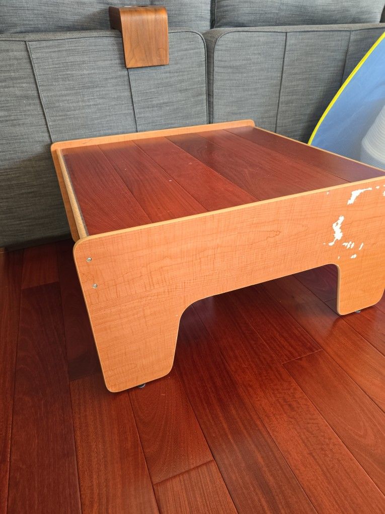 Toddler Activity Snack Table Hard Wood Surface