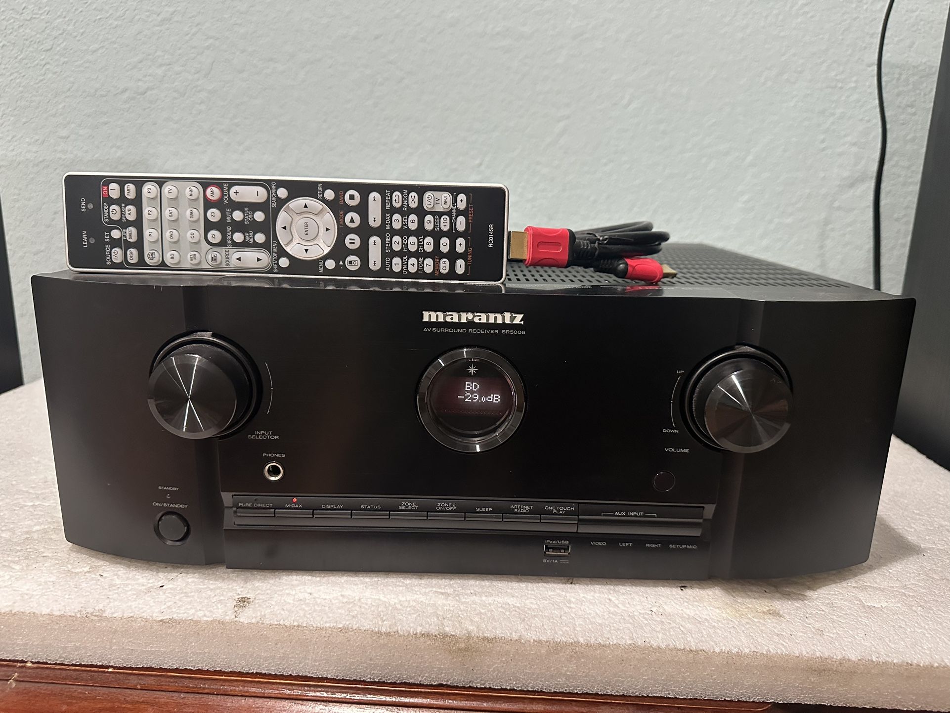 Marantz SR5006 7.1 CH Home theater receiver with 3D-ready HDMI switching and Apple AirPlay®