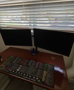 (2) Dell Monitors and Stand