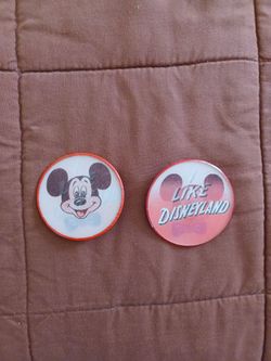 1960's Micky Mouse/I Like Disneyland Button/Pin-2 To Sell 