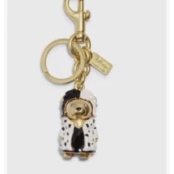 coach disney x keychain Cruella Deville