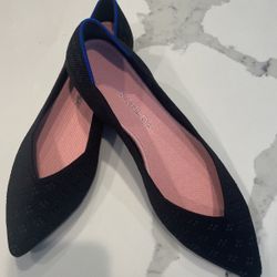 Rothy’s 8 1/2 Black Shimmer Points