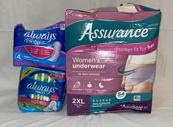 Assurance Women’s Incontinence & Postpartum Underwear w/ Pads