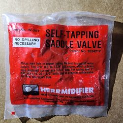 Self-Tapping Saddle Valve by Herrmidifier part No. IN-25T 

Patent No.  (contact info removed)