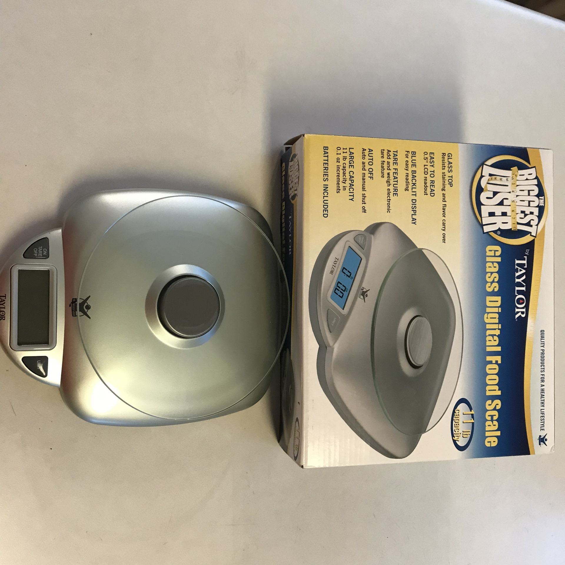 Taylor Glass Digital Food Scale, Model 3842BL