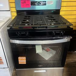 New Whirlpool Stainless Steel Gas Stove 