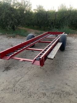 old trailer  4 bins