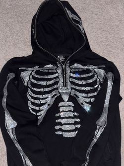 Guapi Rhinestone Skeleton Hoodie 