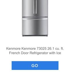 Kenmore French Door refrigerator $300