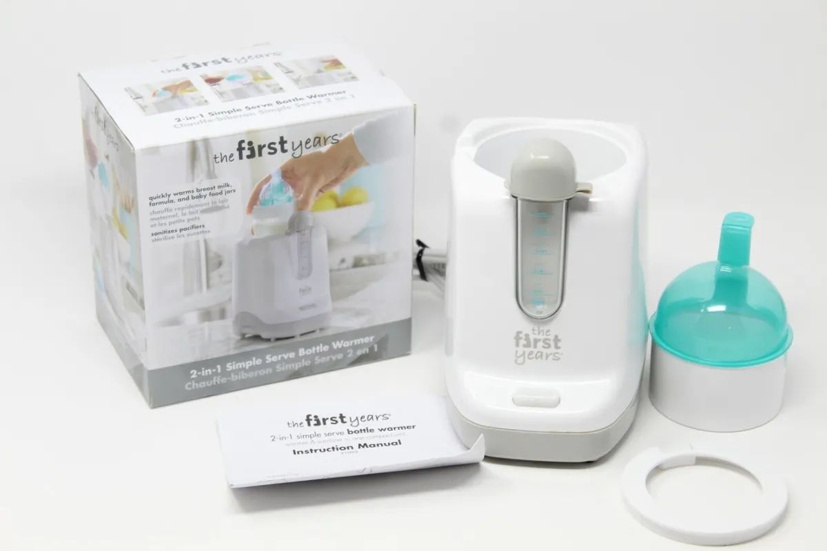 The First Years 2-in-1 Simple Serve Bottle Warmer | Quickly Warm Bottles.