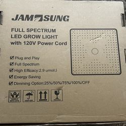 Jamsung Full Spectrum Led Growth Light With 120V Power Cord 