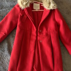 Janie And Jack Christmas  Jacket/dress Girls Size 3-4 