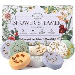 Brand New Shower Steamers Aromatherapy BLRIET 8 Pack Gifts for Women, Men, Mom, Teen Lavender Natural Essential Oil Home Spa Self Care Relaxation Stre