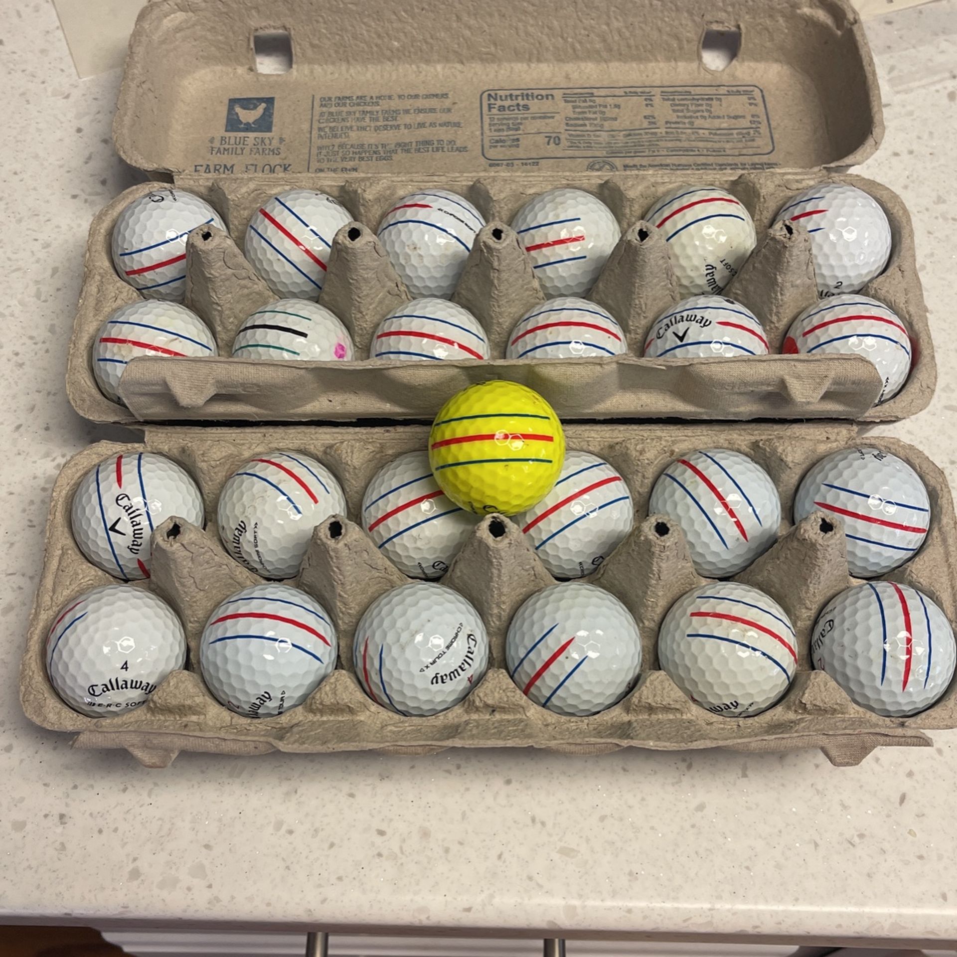 25 Callaway Triple Track Chrome Soft Golf Balls