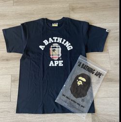 A Bathing Ape Bape Plain Black Tee