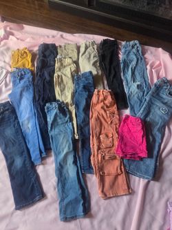 Bag of Size 6 girls pants 15 pairs