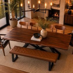 8-Piece Modern Organic Designer Dining Set + Free Delivery