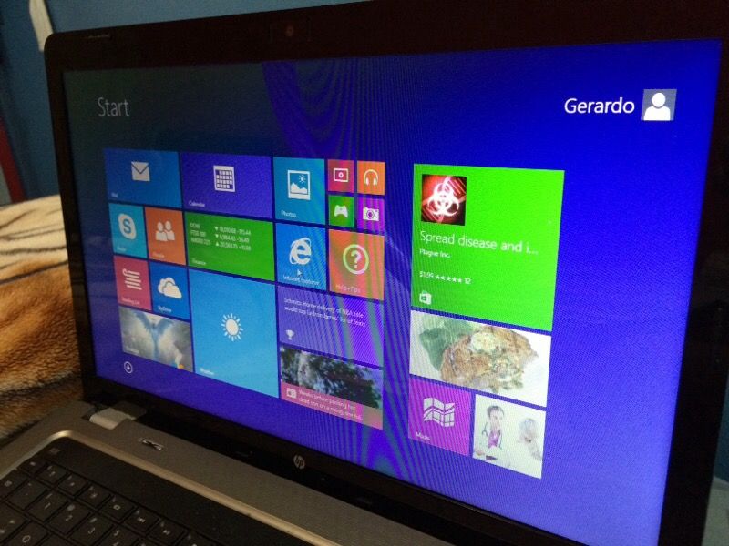 HP G62 notebook pc/w windows 8