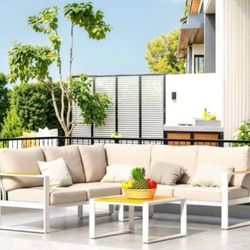 Aluminum Patio Sofa Outdoor Patio Furniture Aluminum Patio Couch Aluminum Outdoor Sofa Set Aluminum Patio Set 🆕🚎🛺🆕