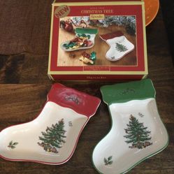 Spode Stocking Dish Set