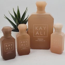 KAYALI 

✨️ FREEDOM MUSK SANTAL | 34 Eau de Parfum 3.4 fl 
✨️ Mini FREEDOM MUSK LATTE | 41 Eau de Parfum Travel Spray .34 fl 
✨️Mini FREEDOM MUSK MATC